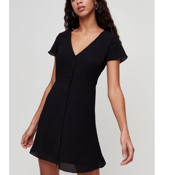 Aritzia Dresses & Skirts - Wilfred Aritzia Nazaire Black Dress, Size 2